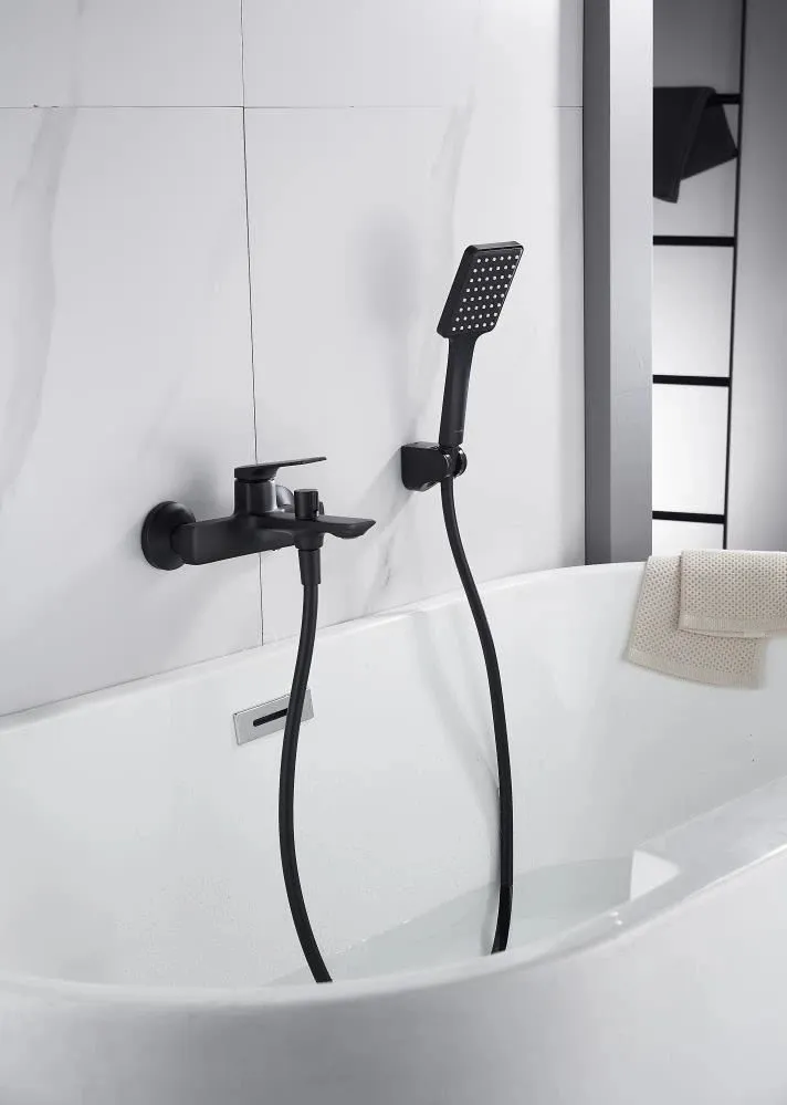 Смеситель для ванны Knotlor KN-71/BL, черный