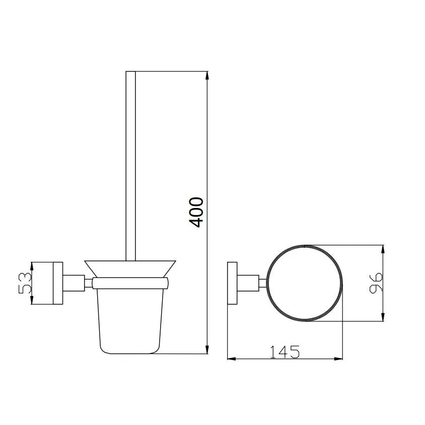 Ершик для унитаза Rav Slezak COLORADO COA0500SM, бронза