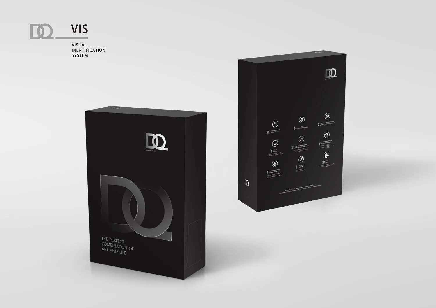 Смеситель для раковины высокий DQ Dortmund графит (DA1712006)