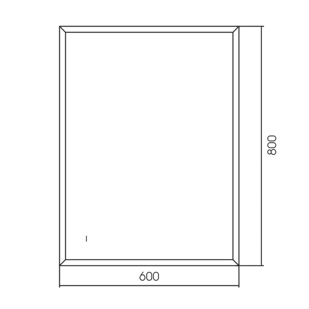 Зеркало Silver Mirrors Эдисон 600х800 (бесконтактный сенсор)