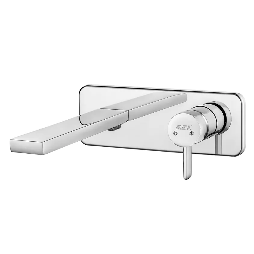 102167602HEX-K + 102166601EX PURITY смеситель для раковины настенный (внешняя часть)