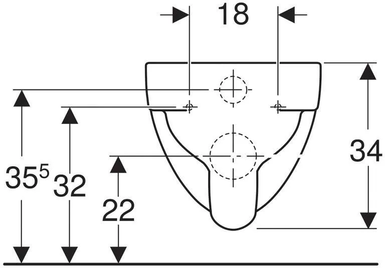 Унитаз подвесной Geberit Renova Nr.1 Rimfree 203050