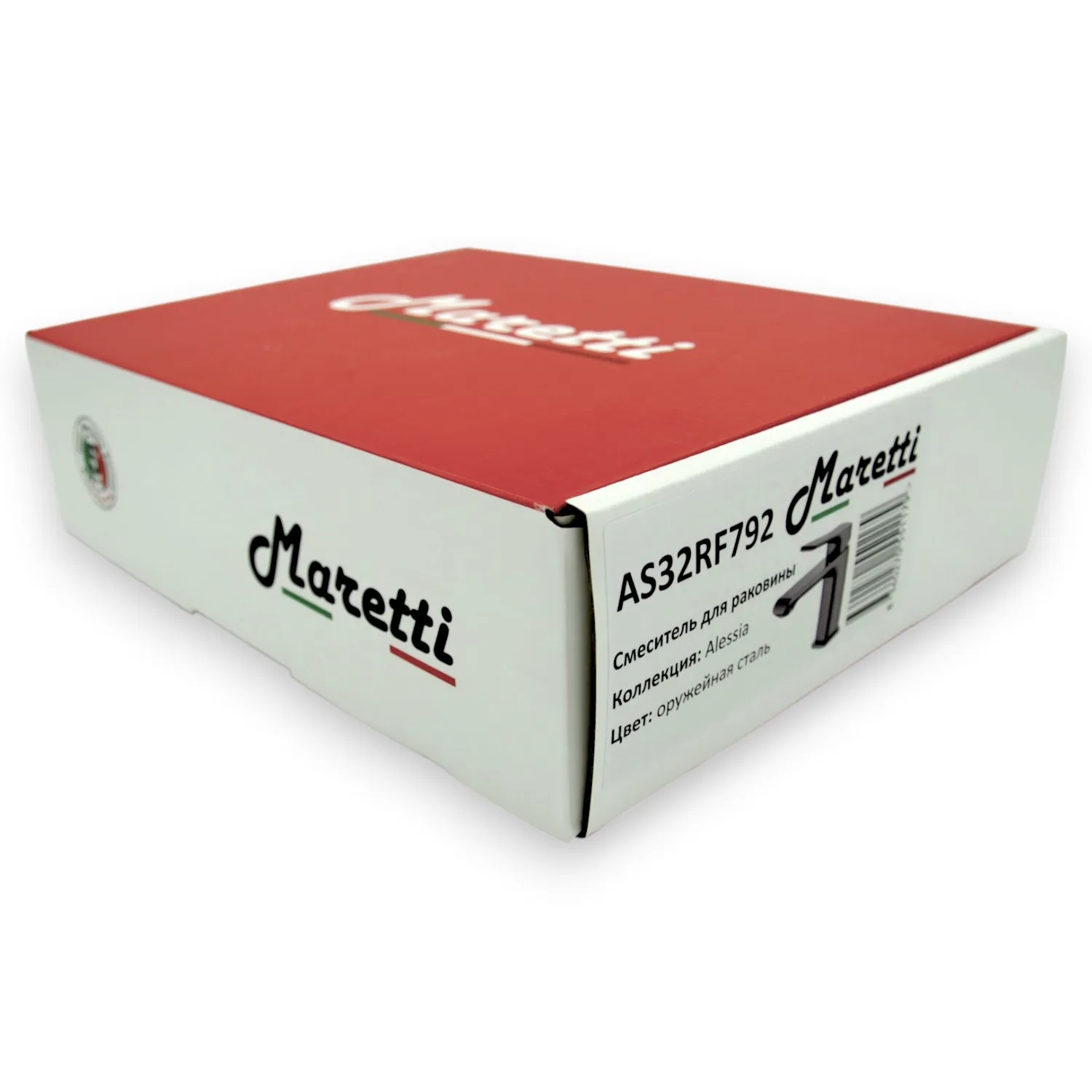 Смеситель для раковины Maretti Alessia AS32RF792, оружейная сталь