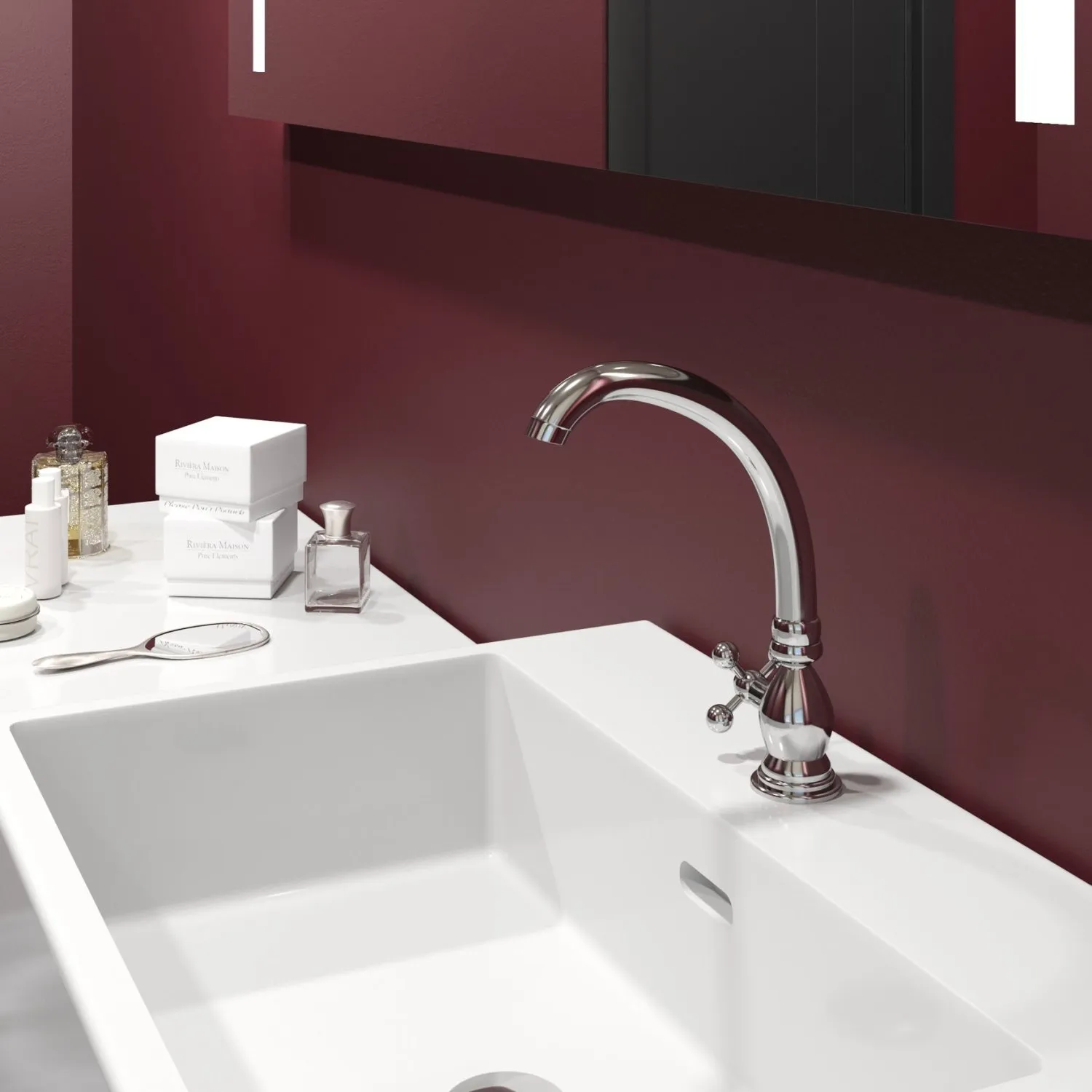 Смеситель для умывальника и кухонной мойки MIXLINE ML07-05 моно (522153)
