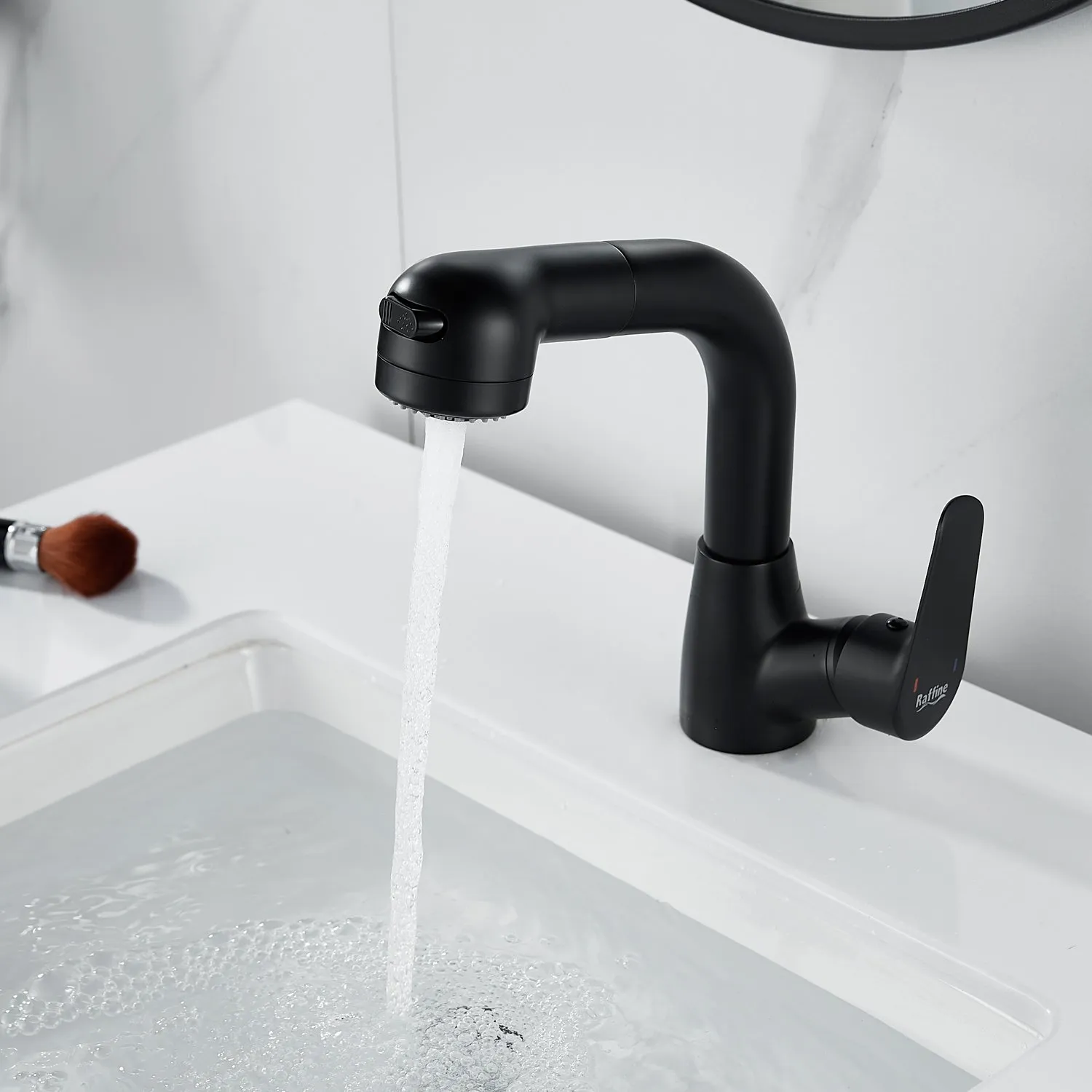 Смеситель для раковины многофункциональный Raffine F291H, черный