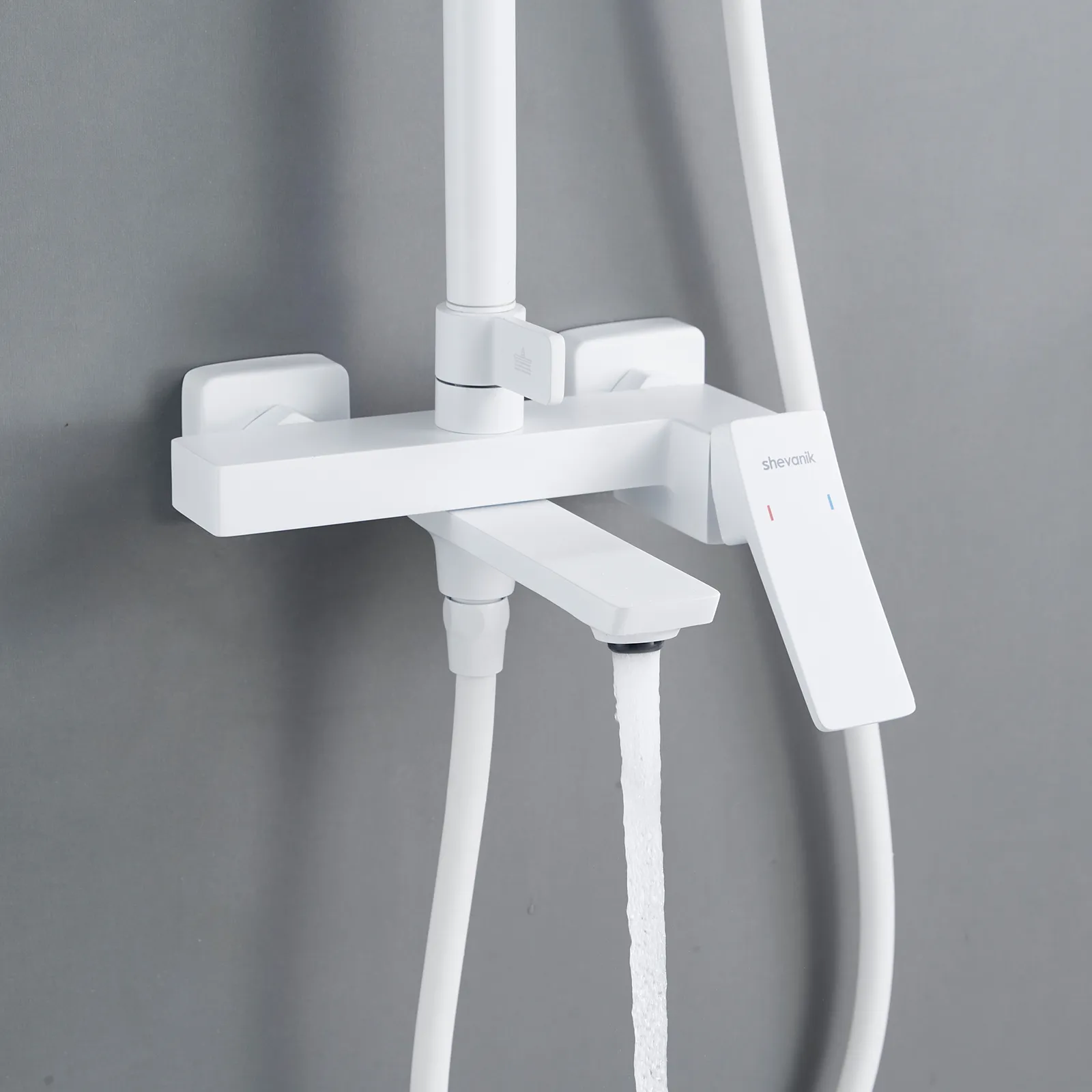 Душевая система Shevanik S4436C, белый