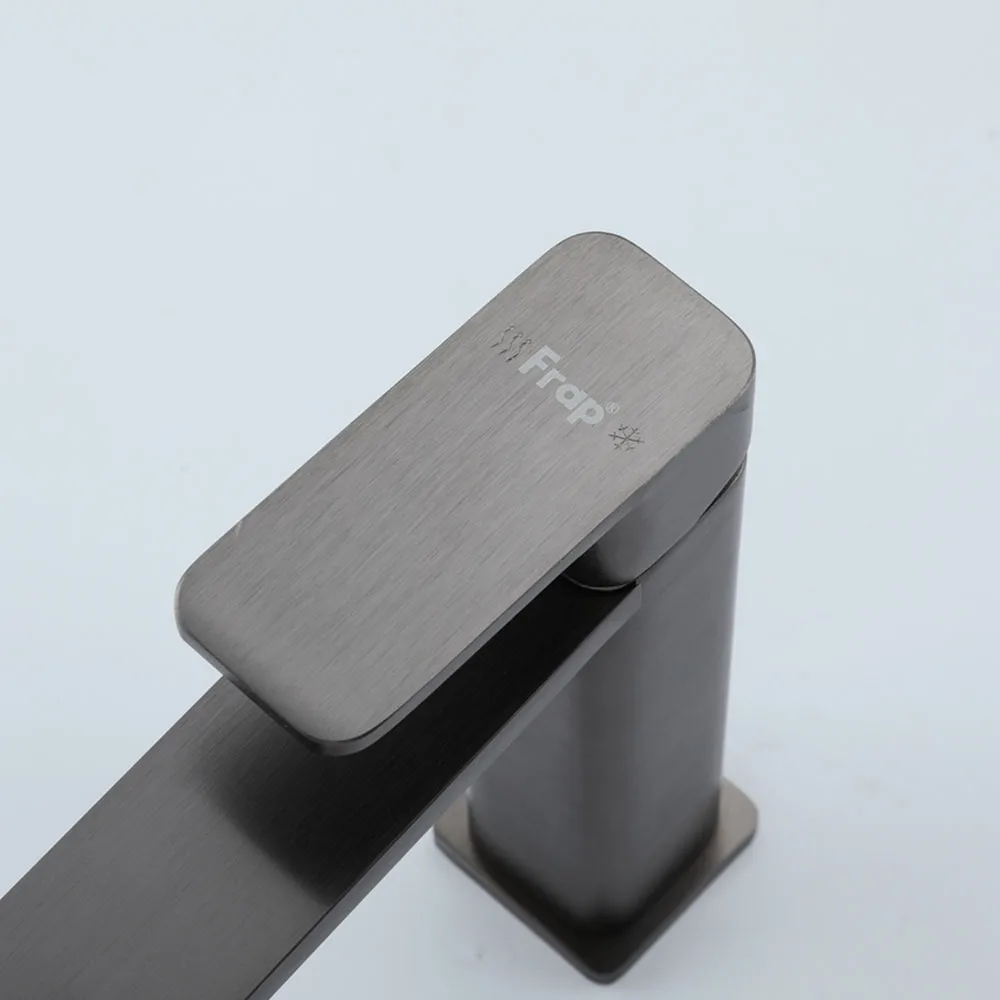 Смеситель для раковины Frap F10202-9, оружейная сталь