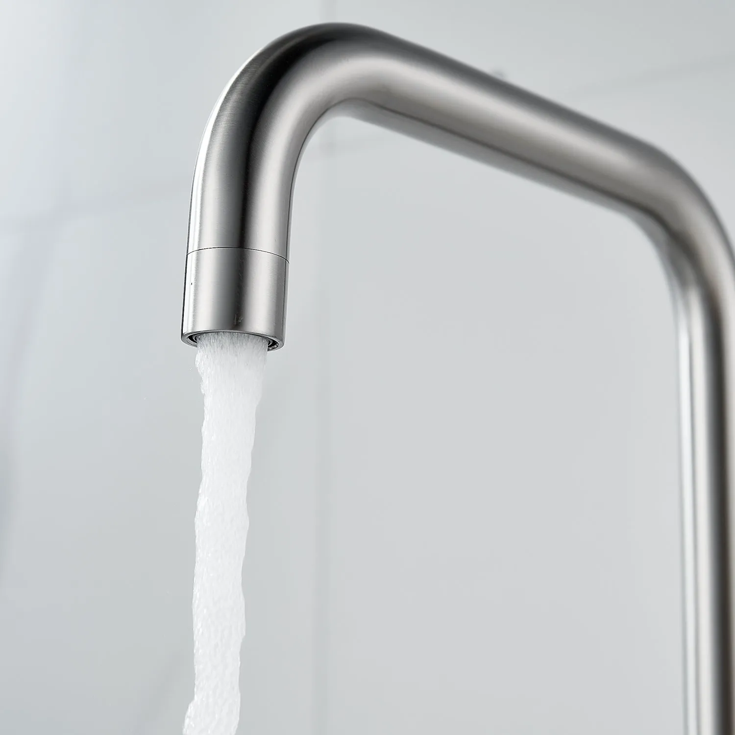 Смеситель для кухни с подключением фильтра воды Raffine F118L, сатин