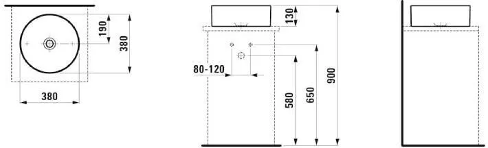 Раковина Laufen Living 38x13 8.1143.5.000.112.1
