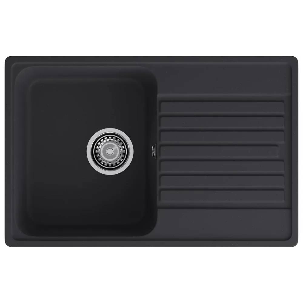 Кухонная мойка GranFest QUARZ 78, черный