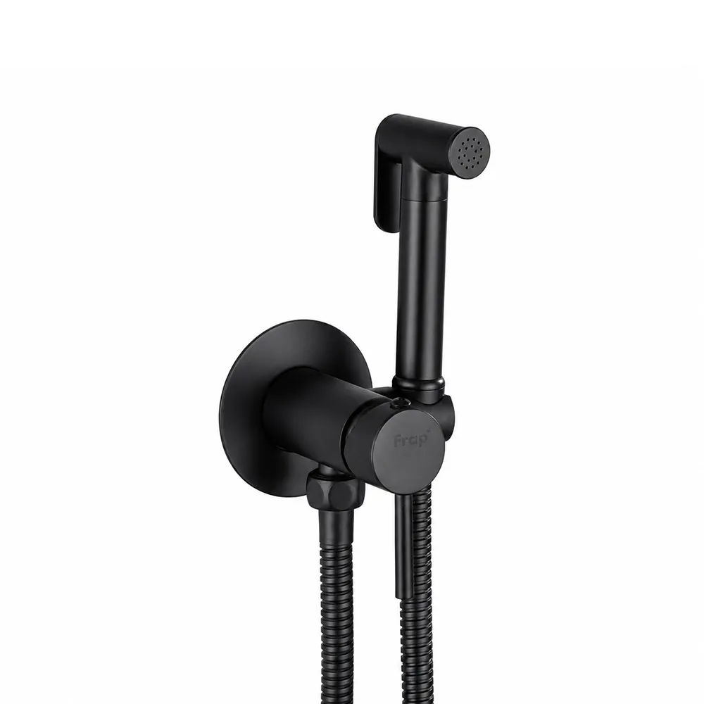 Гигиенический душ со смесителем FRAP F7505-6, черный