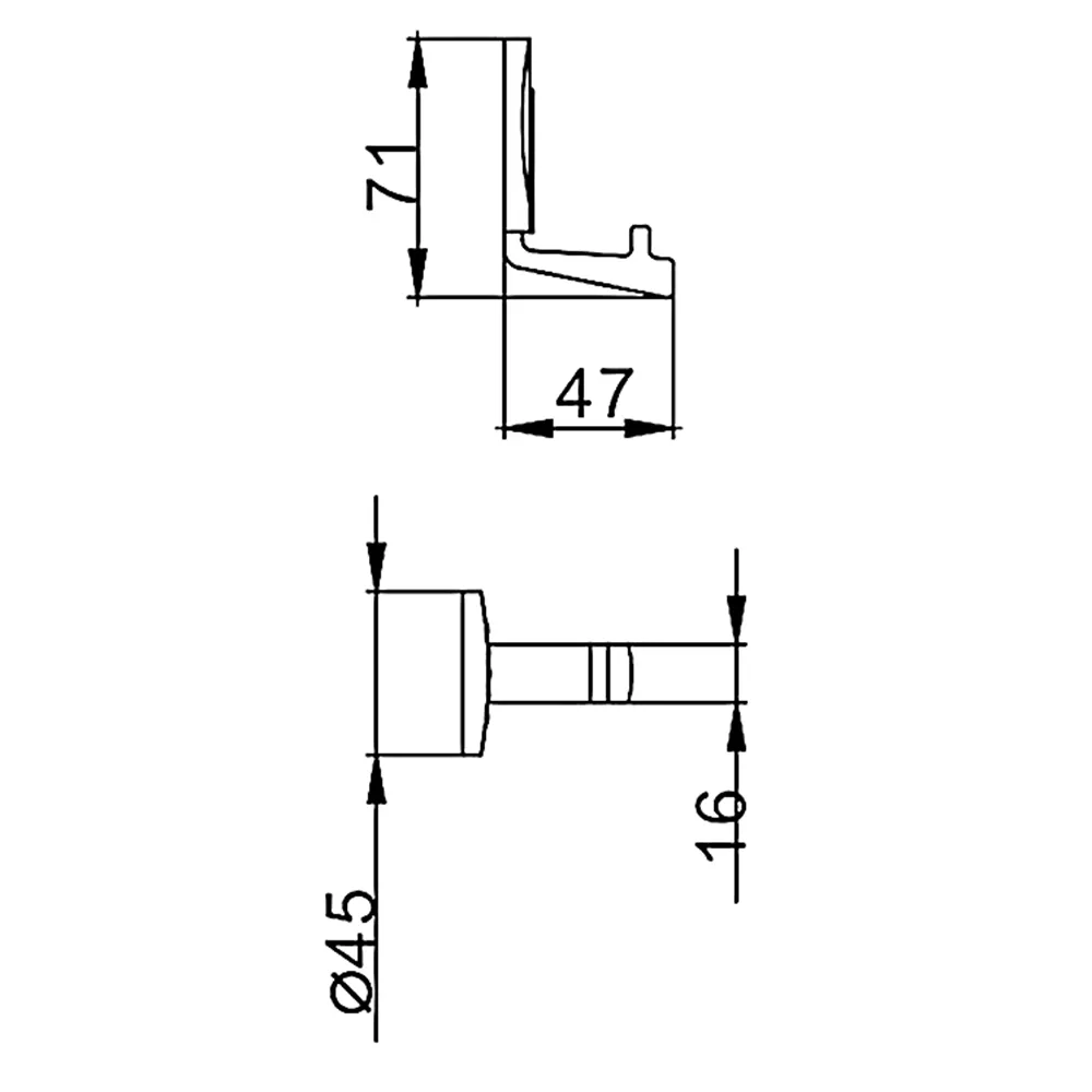 Крючок для ванной комнаты FRAP F3305,