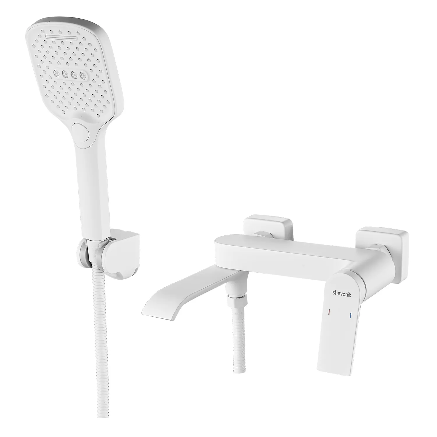 Смеситель для ванны Shevanik S4102C, белый