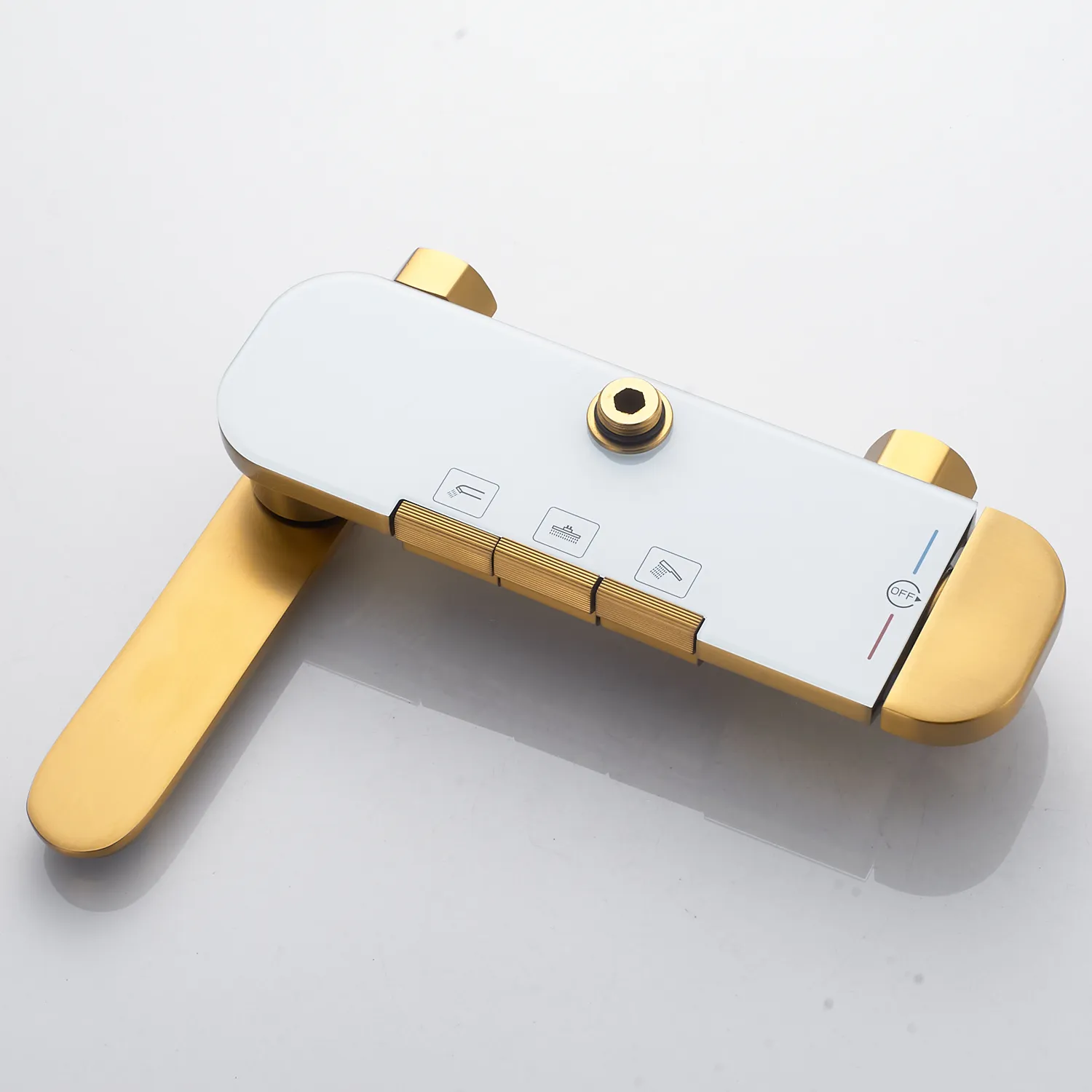 Душевая система Shevanik S4726G, золотой сатин