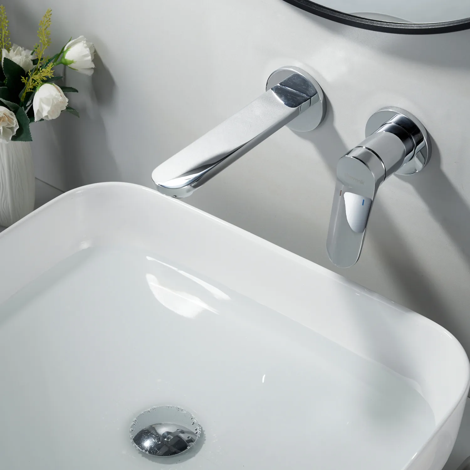 Смеситель для раковины встраиваемый Shevanik S4341, хром