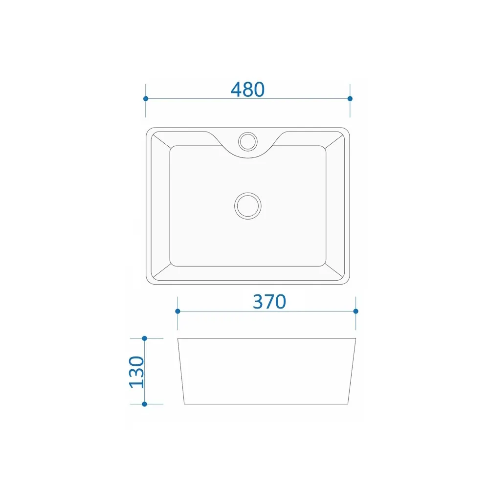 Раковина чаша Maretti UM13NS96-844, белая