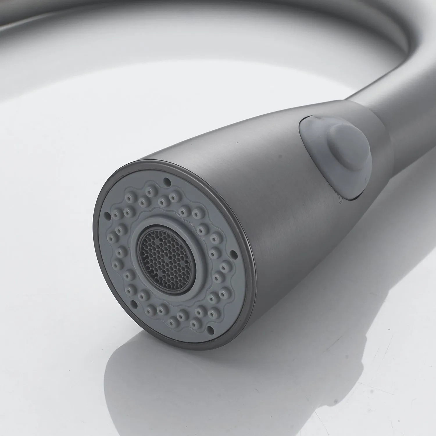 Смеситель для кухни с выдвижным изливом Raffine F213T, оружейная сталь