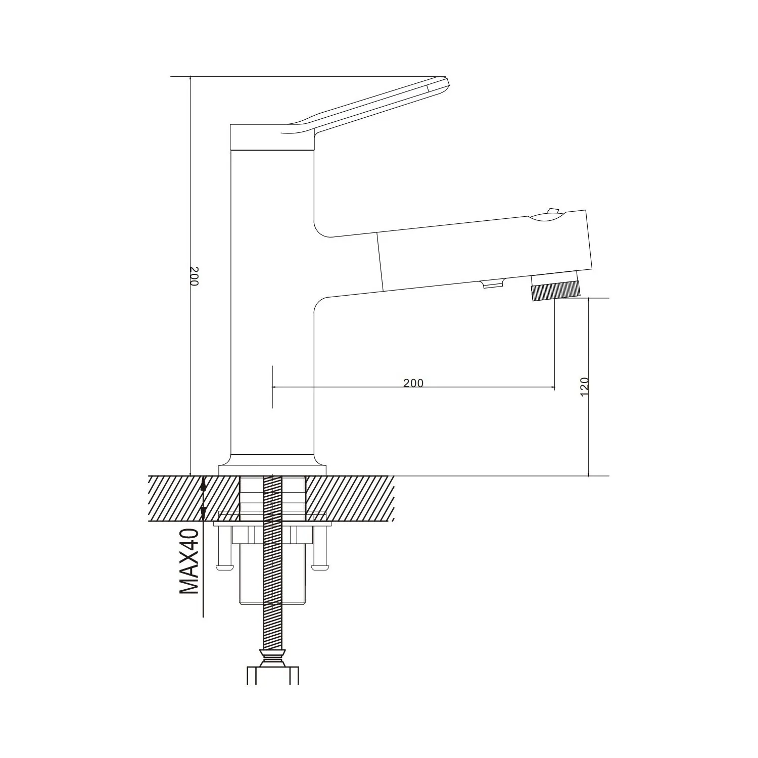 Смеситель для раковины многофункциональный Raffine F281C, белый