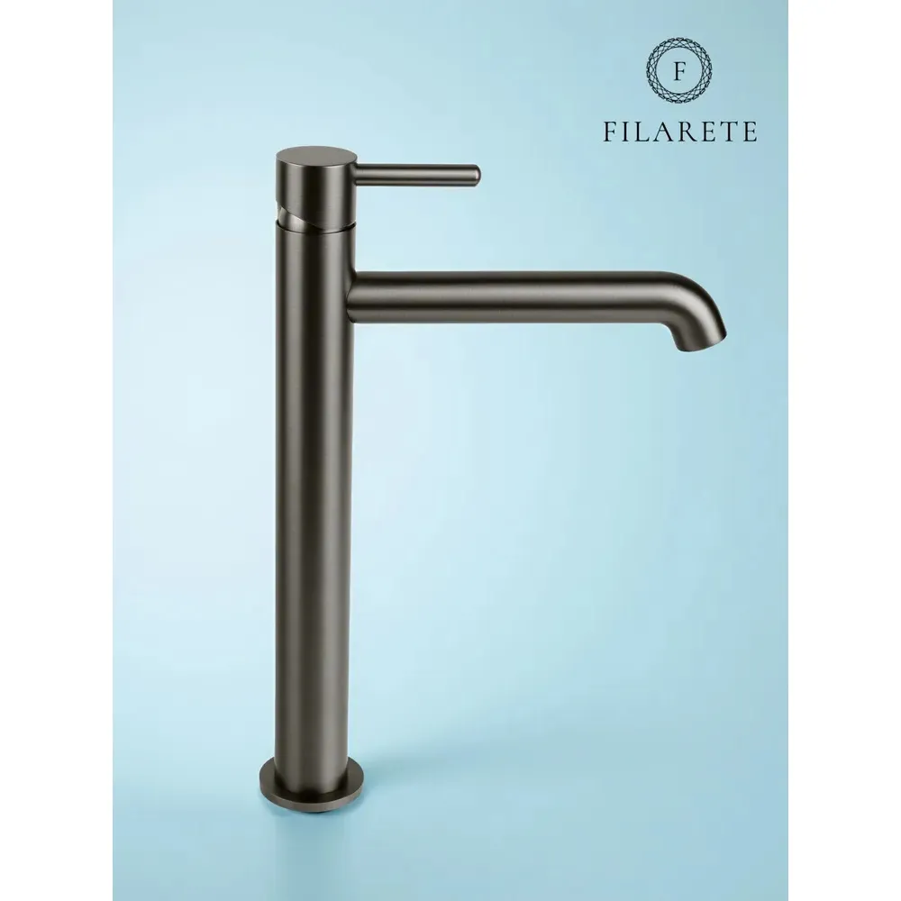 Смеситель для раковины высокий FILARETE Roun FL6020BG, графит