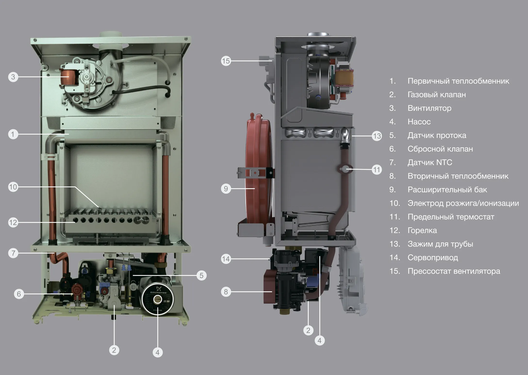 Котёл газовый настенный E.C.A. Gerda 33 HST NG (одноконтурный, закрытая камера) (2000000010236)
