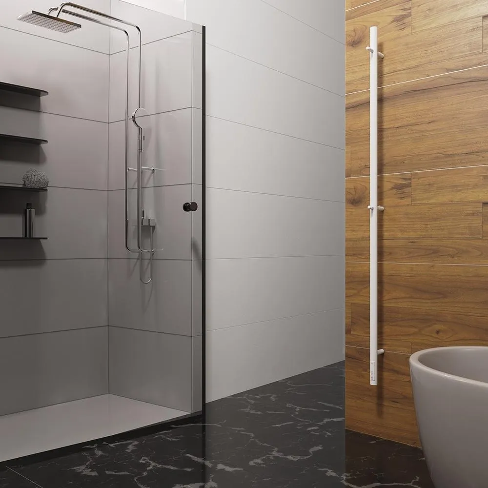 Полотенцесушитель электрический Terminus Стойка UNO круг 160, белый