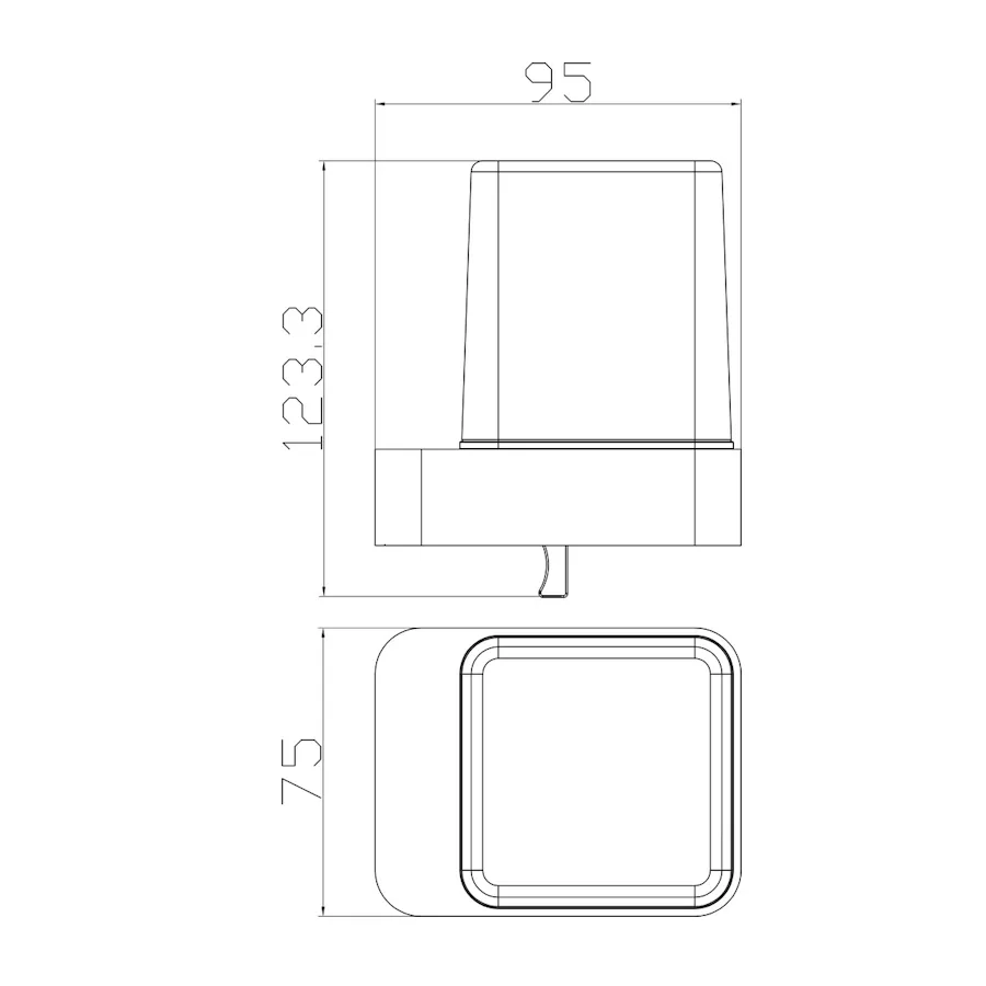 Стакан для ванной комнаты Rav Slezak NIL NLA0304MGL, серый металлик глянцевый