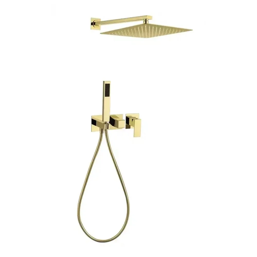 Душевая система встраиваемая (без излива) Grocenberg GB5080GO, золото