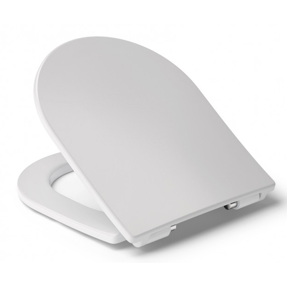 801D12007 Roca THE GAP ROUND сиденье с крышкой для унитаза тонкое с механизмом "мягкое закрывание", быстрое снятие, белый