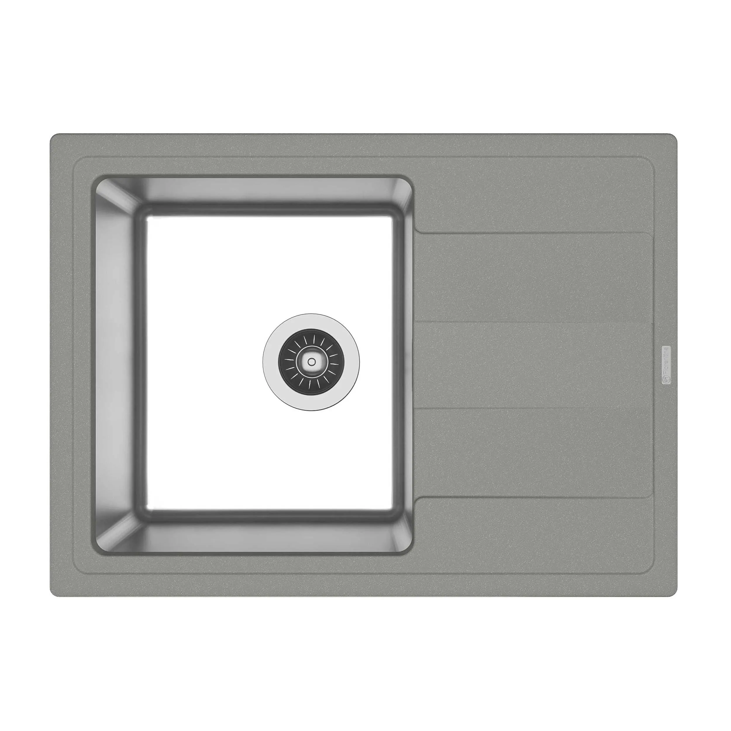 Кухонная мойка Florentina КОМБИ 21.390.B0650.305, грей