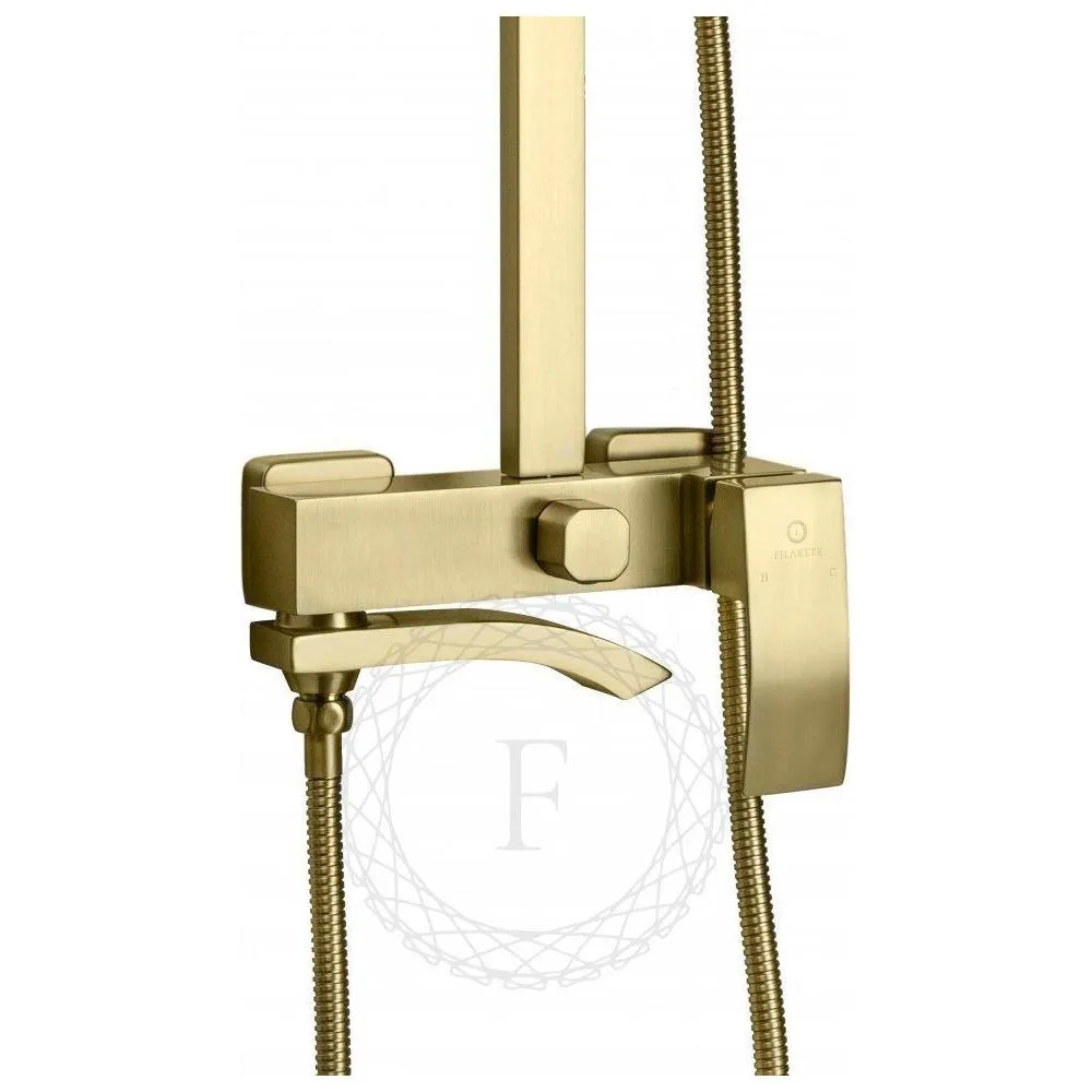 Душевая система FILARETE Waterfall FL2010MG, матовое золото