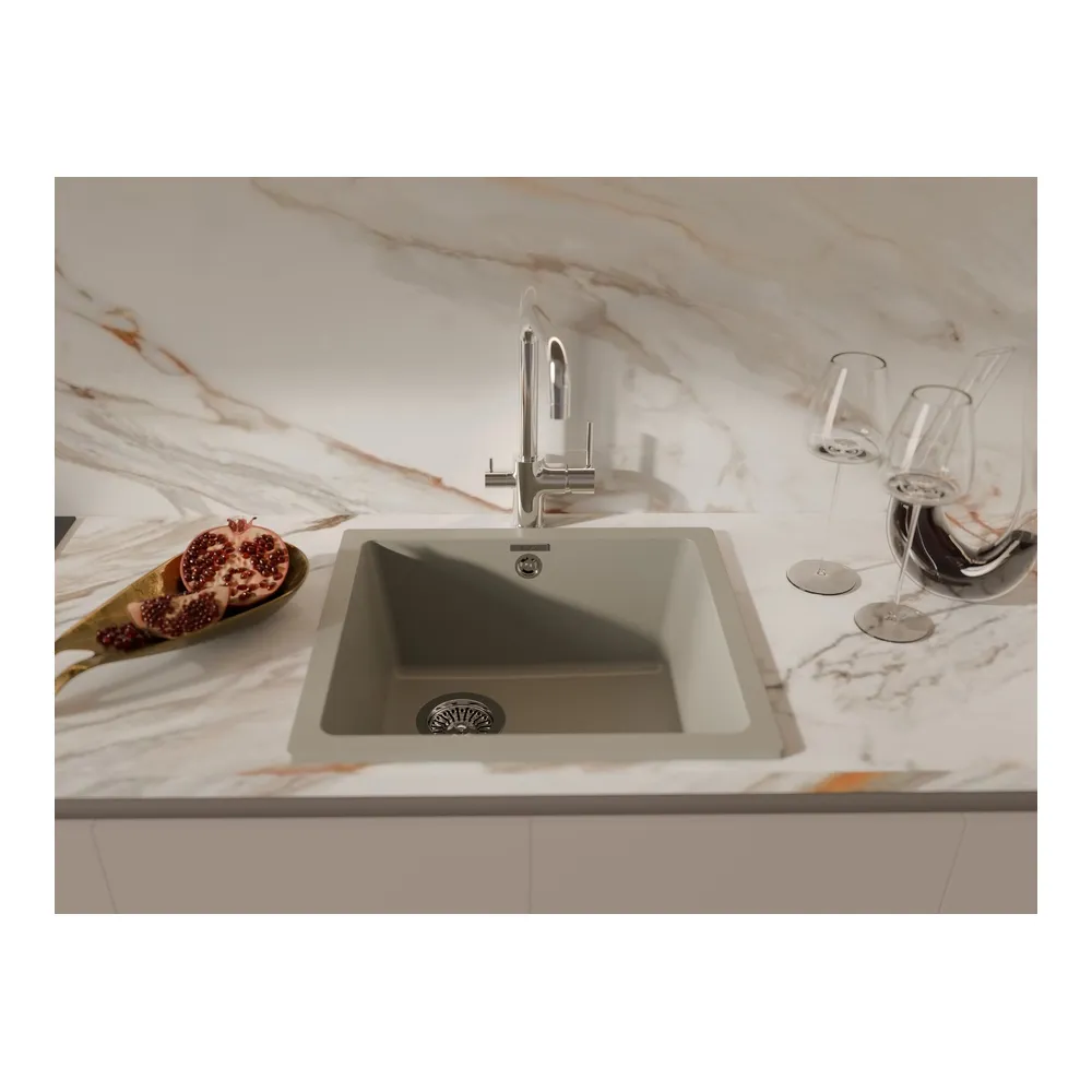 Кухонная мойка Rivelato BERKANA BK-45, топаз