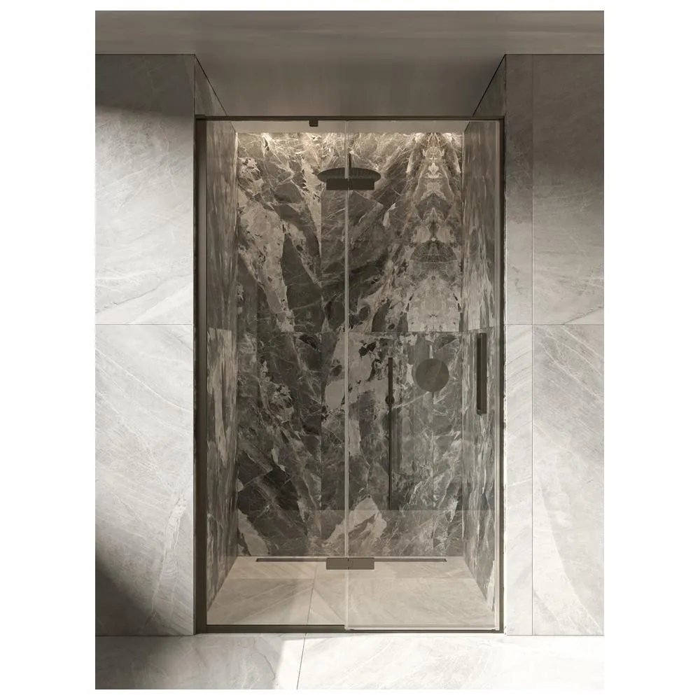 Душевая дверь в нишу Knotlor HDIP120CG0GM 120х200, оружейная сталь