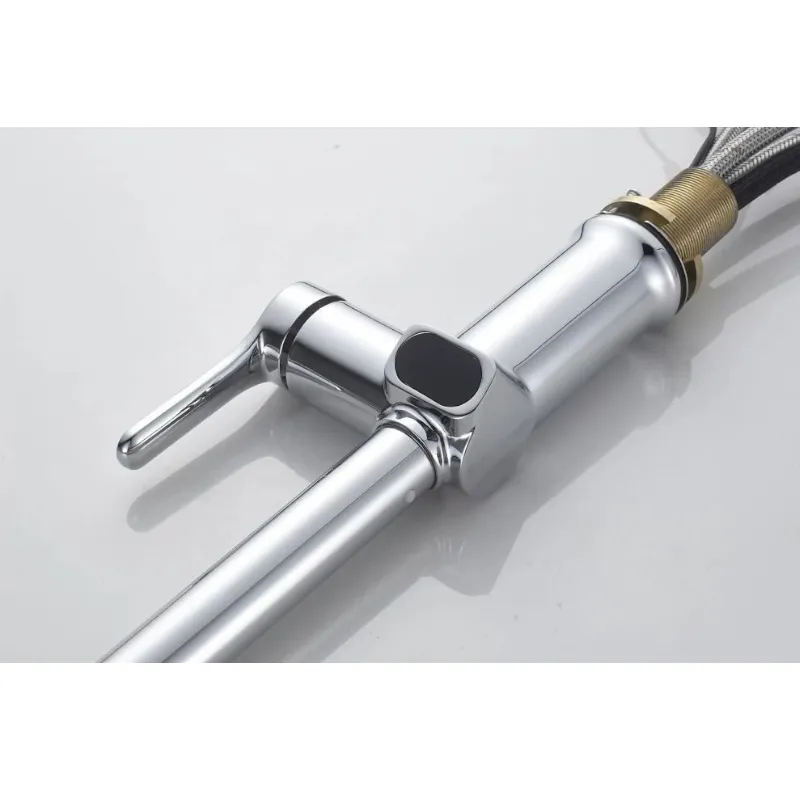 Смеситель для кухни с индикатором температуры Knotlor KN-100, хром