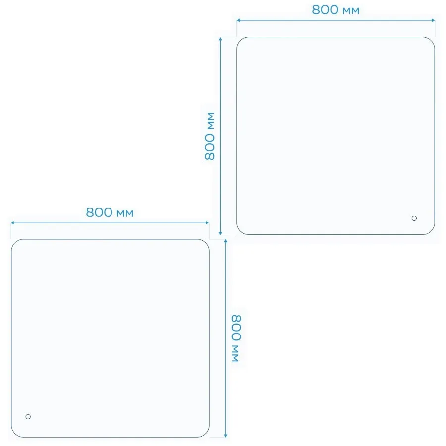 Зеркало Maretti Florenza FL148080P34EL 80x80 см