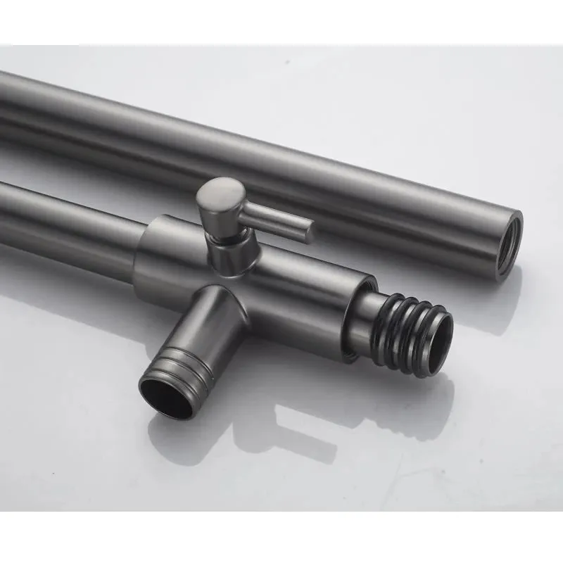 Душевая система Knotlor KN-62/GM, вороненая сталь