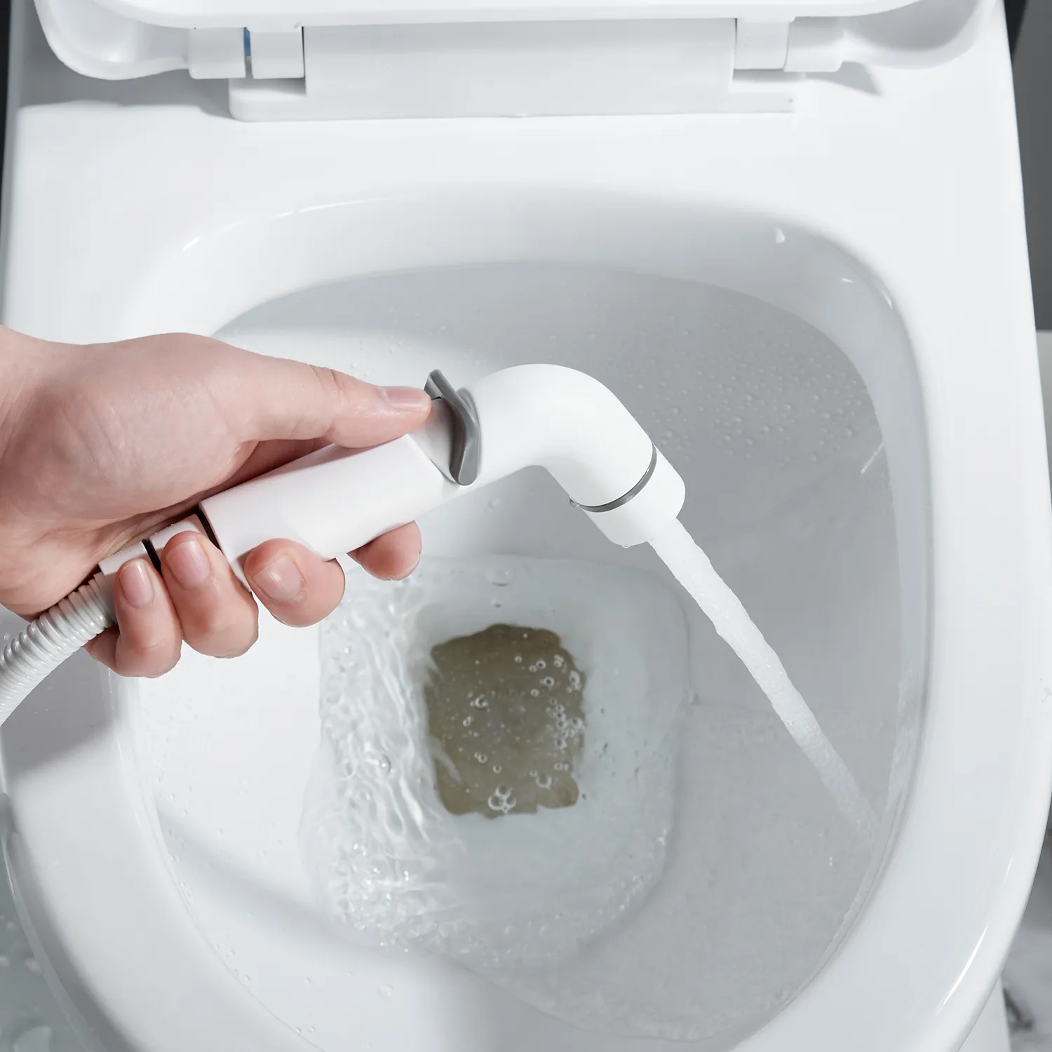 Гигиенический душ со смесителем Shevanik S4305C, белый