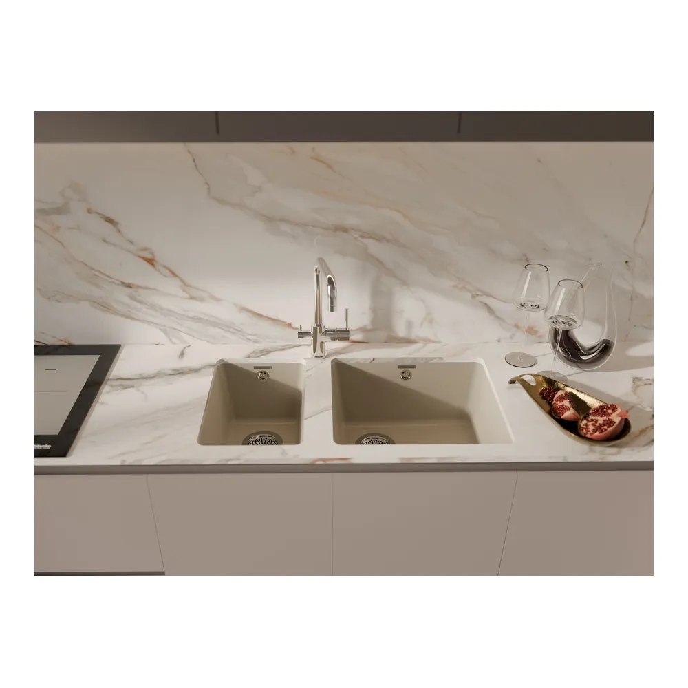 Кухонная мойка Rivelato BERKANA BK-45, темно-бежевый