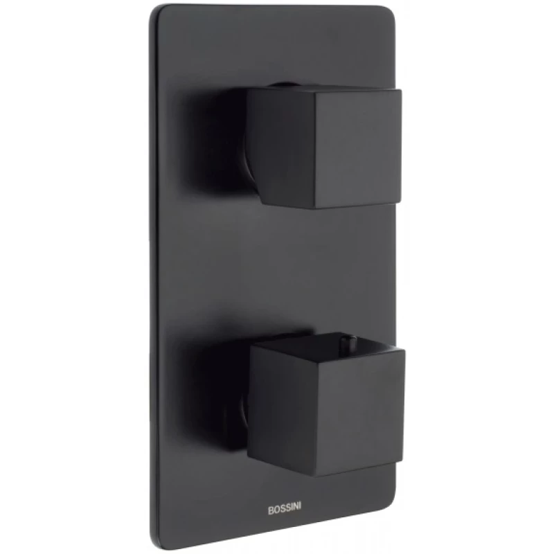 Наружная часть смесителя для ванны Bossini Cube New чёрный матовый (Z00062.073)
