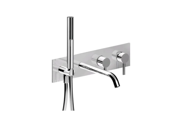 Смеситель для ванны и душа Fantini Nostromo, белый матовый (50 29 E821B)