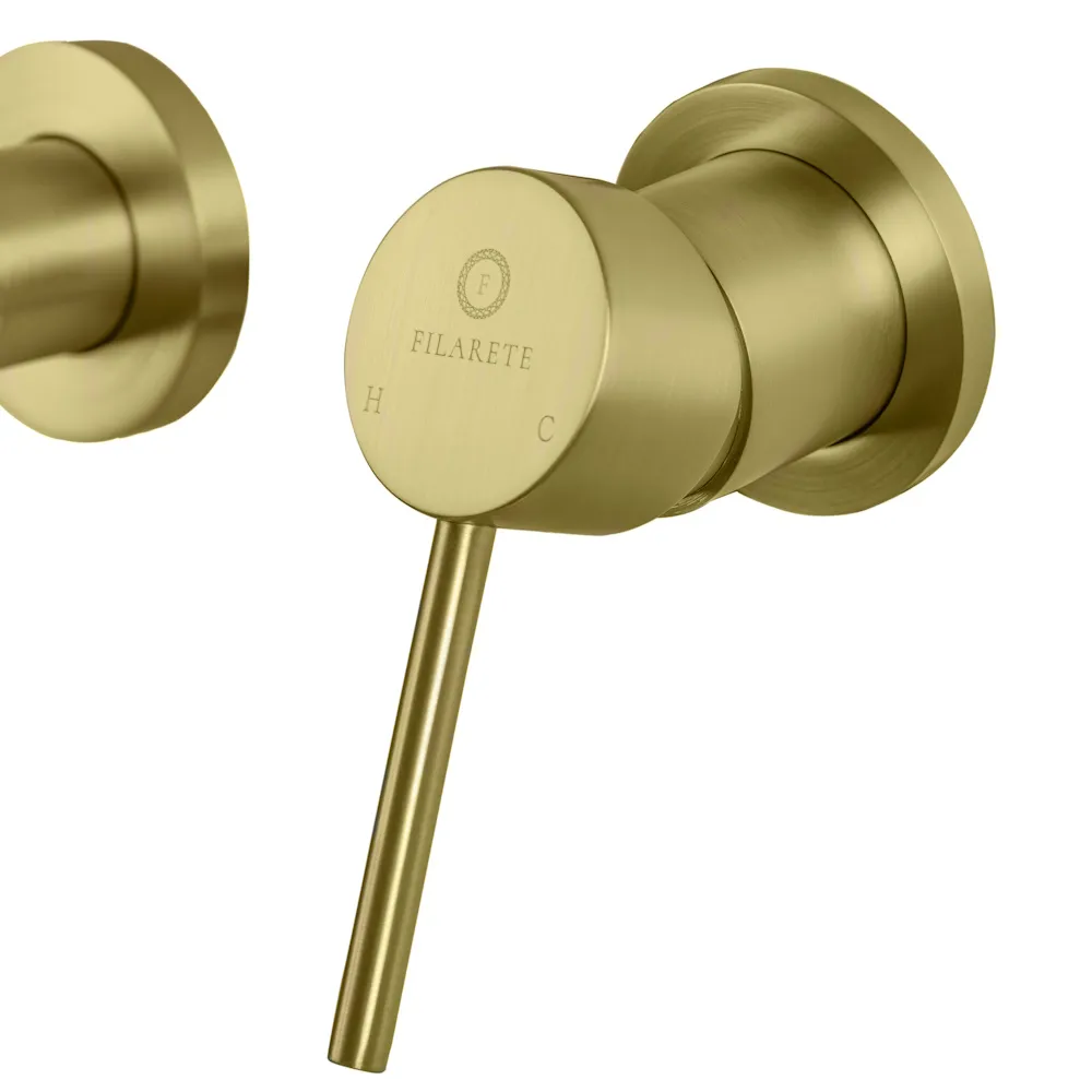 Смеситель для раковины встраиваемый FILARETE Roun FL4020MG, матовое золото