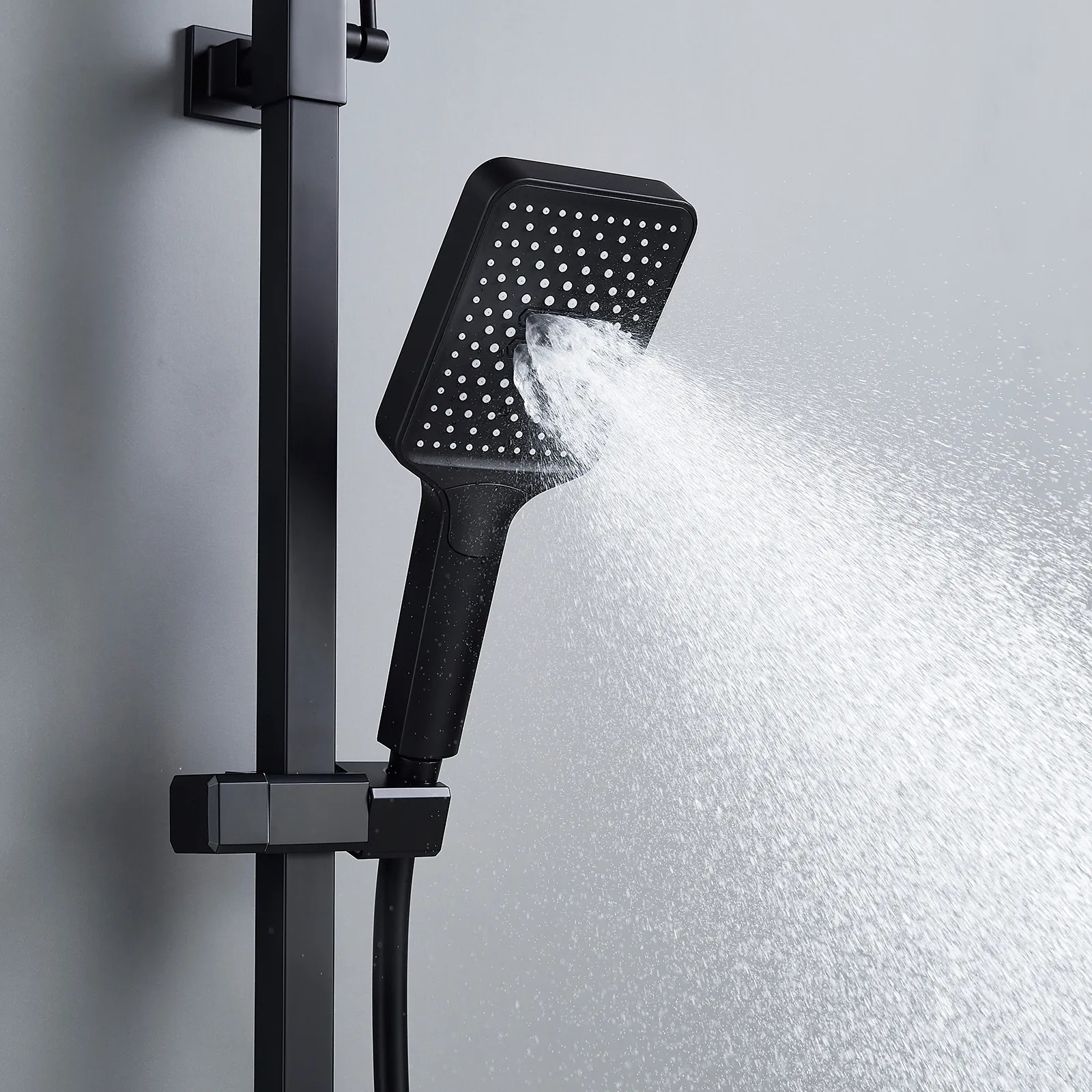 Душевая система Shevanik S4636H, черный