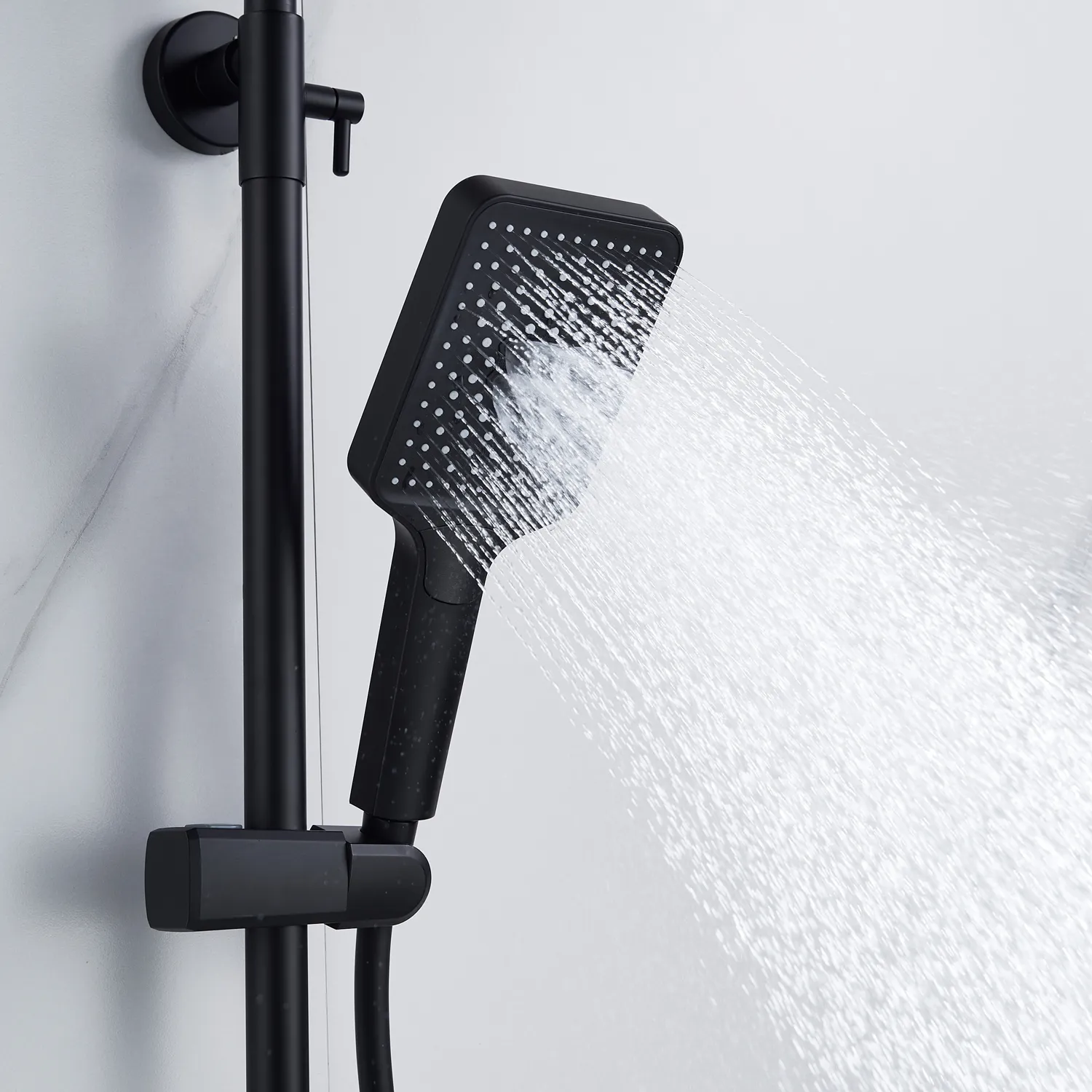 Душевая система Shevanik S4436H, черный