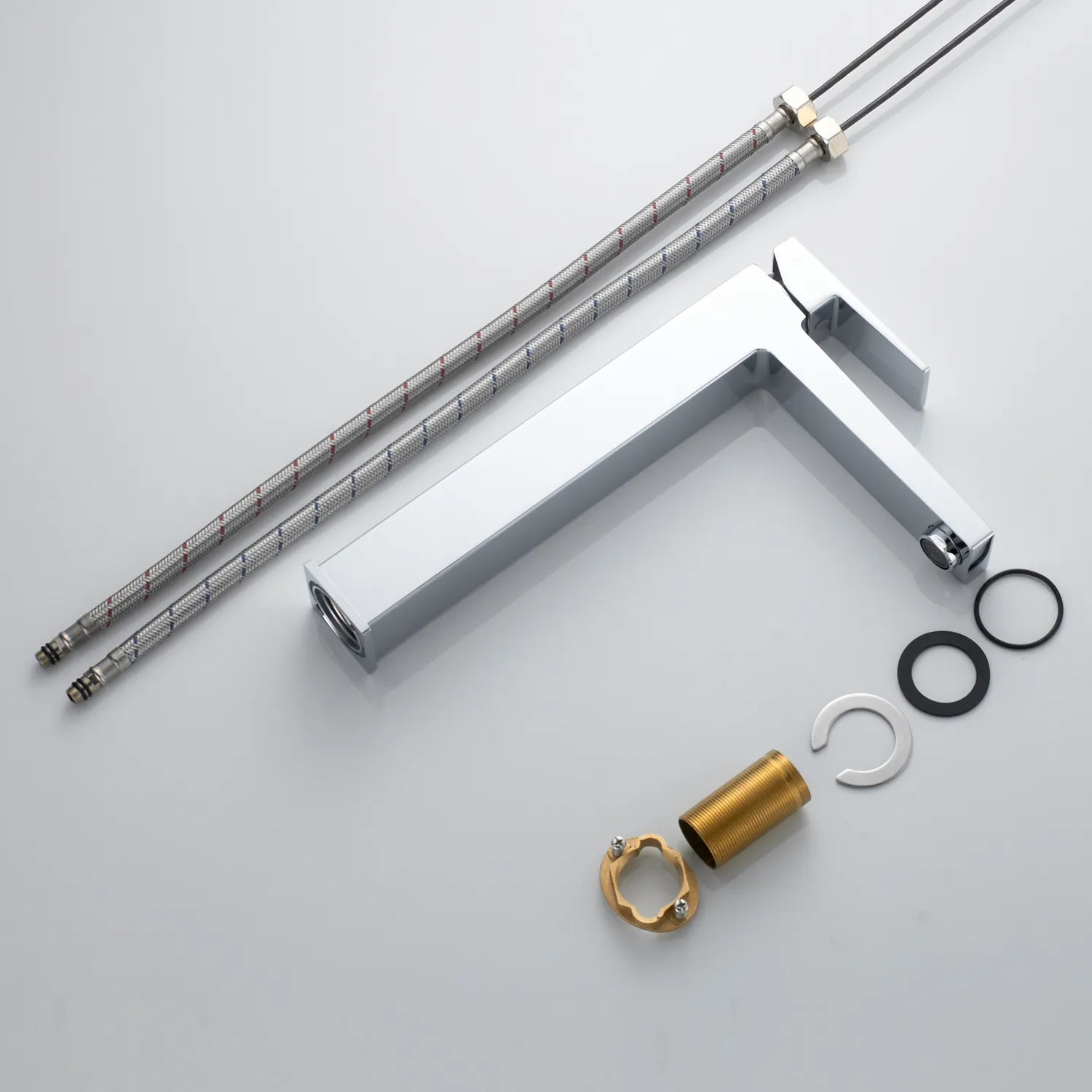 Смеситель для раковины высокий Rose R2811, хром