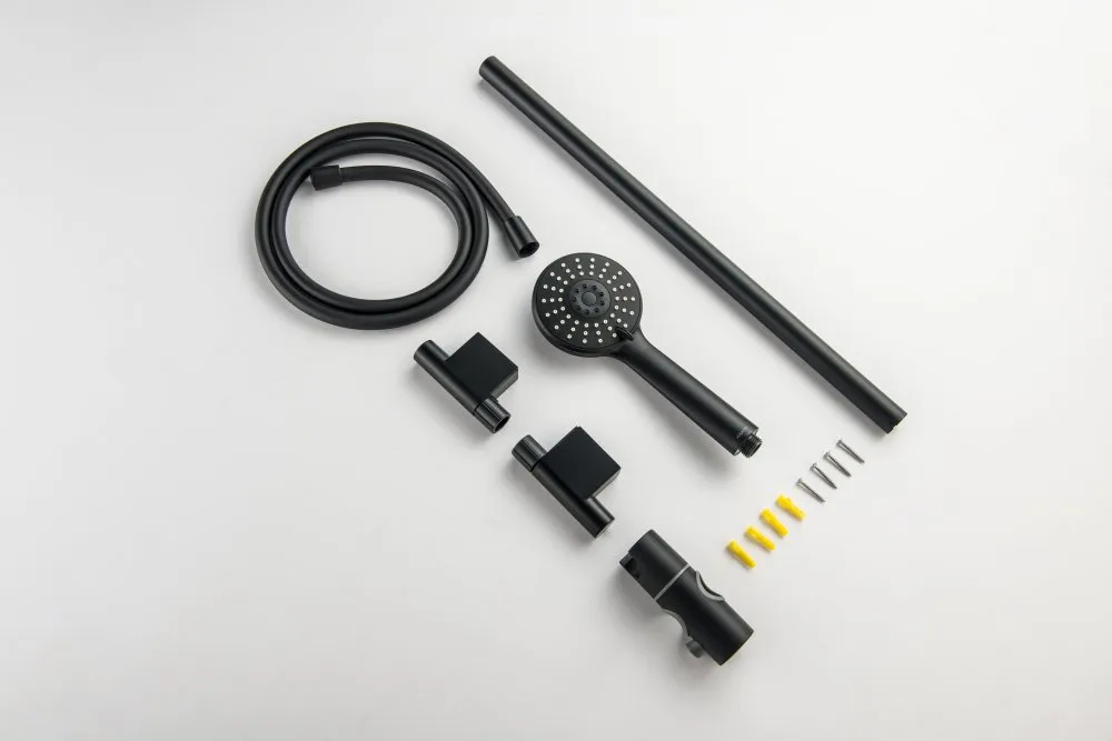 Душевой гарнитур AQUATEK БЕТТА, 3jet 65 см, матовый черный AQ2017MB