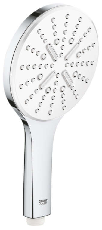 Душ ручной вида струи Grohe Rainshower SmartActive 130 3, белый / хром (26574LS0)
