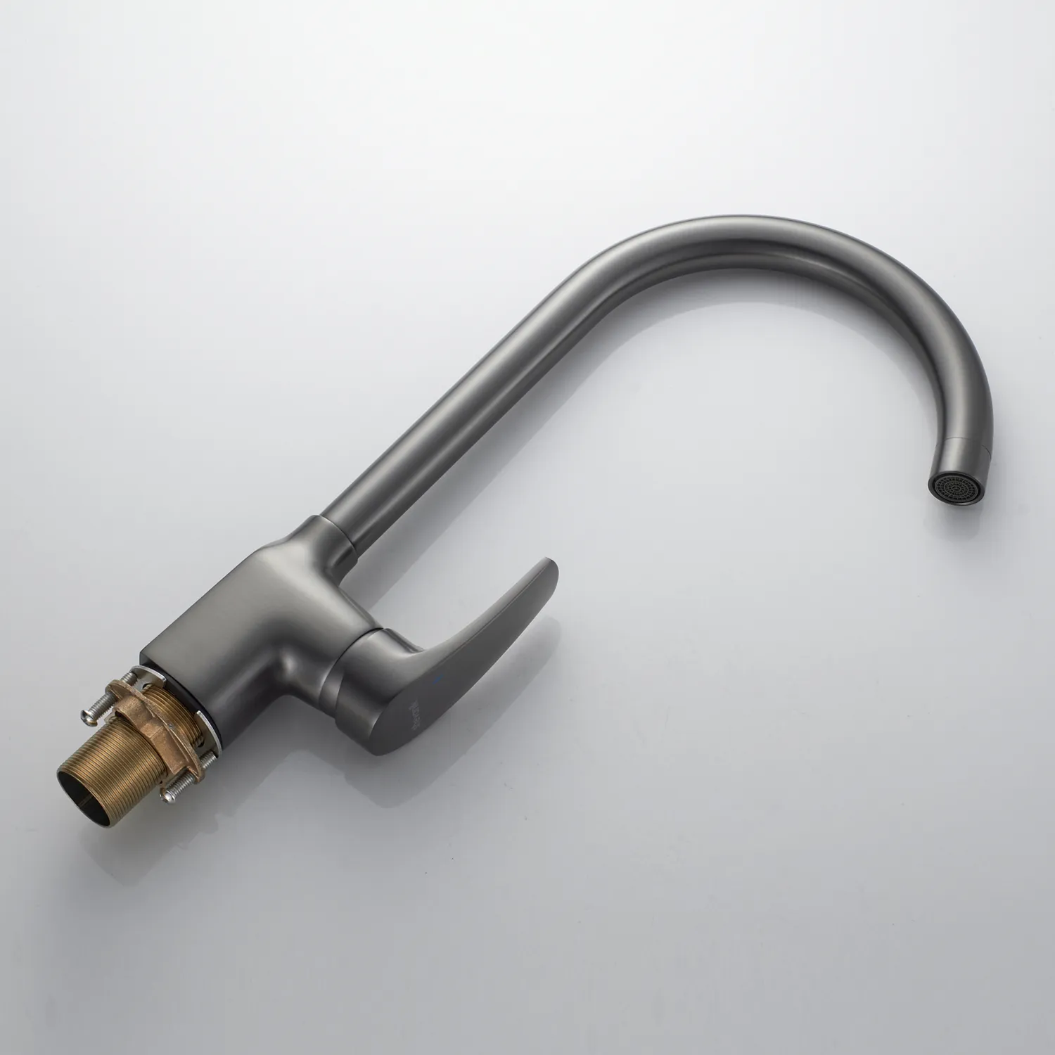 Смеситель для кухни Shevanik S5053T, оружейная сталь