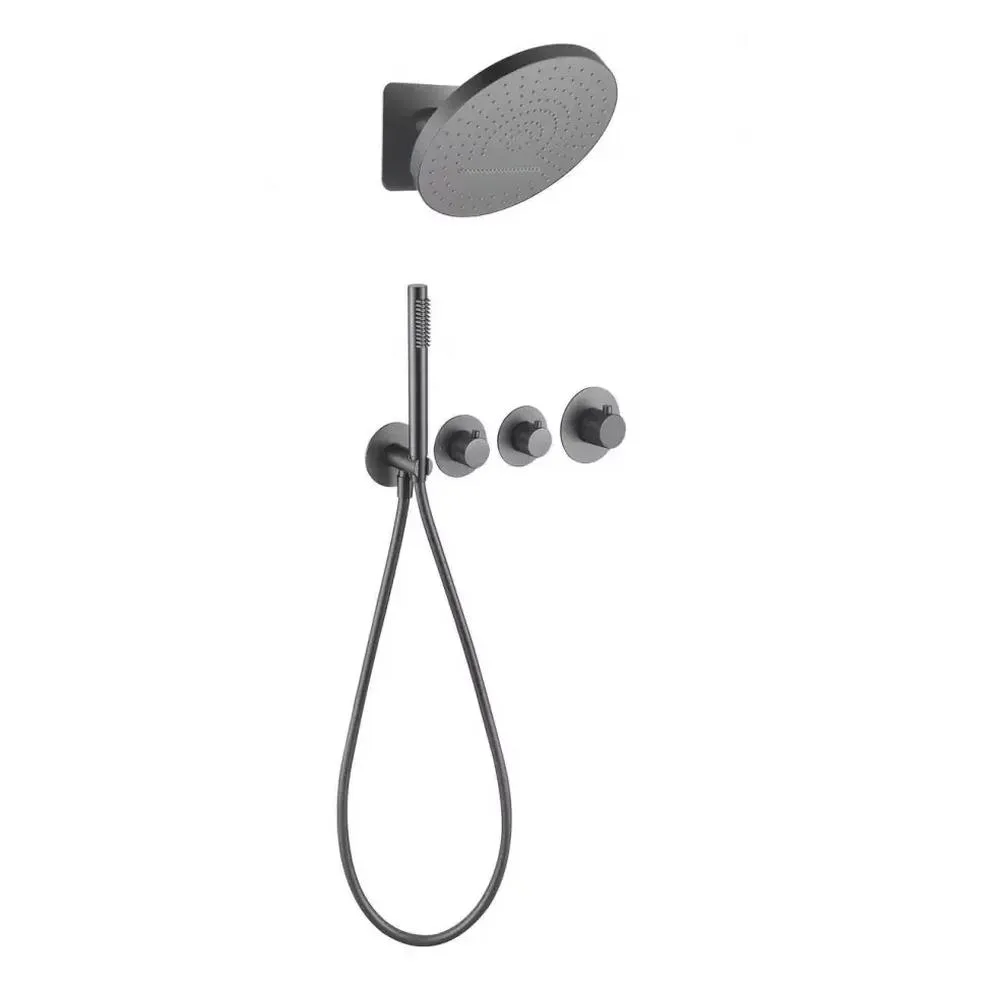Душевая система встраиваемая (без излива) Grocenberg GB5020BG, графит