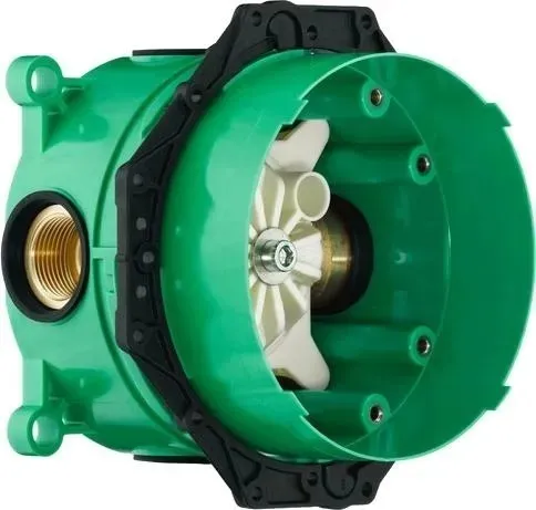 15757000S Set HG Ecostat S термостатический смеситель с запорным вентилем (15757000+01800180)