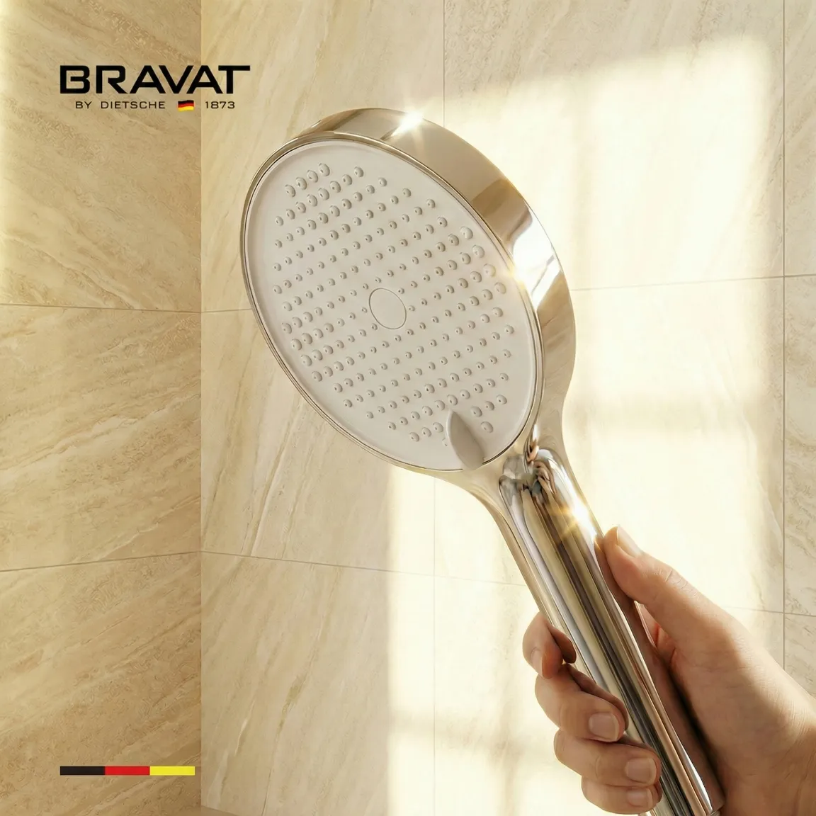 Лейка для душа цвет хром BRAVAT (D2272CP-SW)