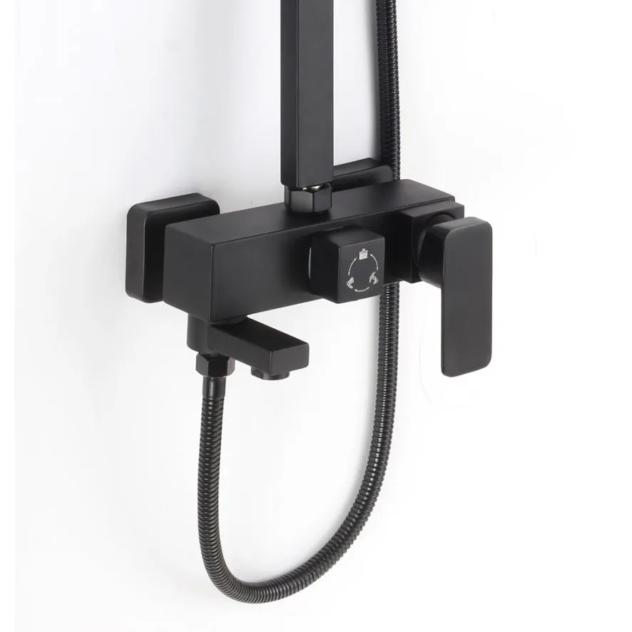 Душевая система D-Lin D10A15, черный